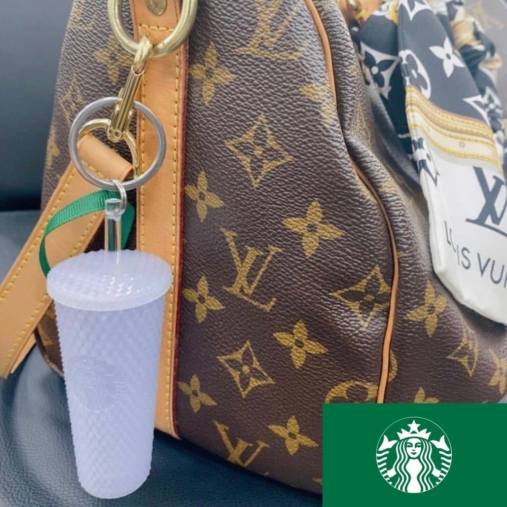 2021 Mini Starbucks Cold Cup Studded Tumbler Key Chain / Christmas Ornamentnt